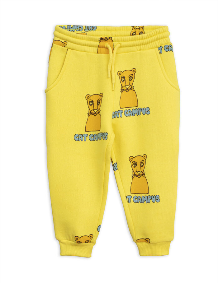 CAT CAMPUS SWEATPANTS YELLOW - Image 1
