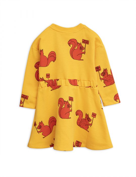 SQUIRREL DRESS YELLOW