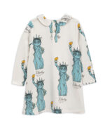 LIBERTY AOP COLLAR DRESS LIGHT GREY - Image 2