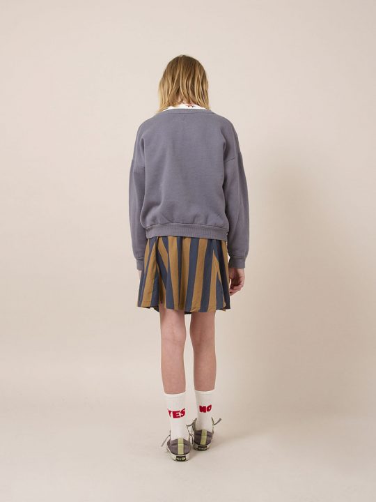 ALWAYS NEVER ROUND NECK SWEATSHIRT DUSTY BLUE