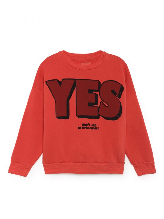 YES NO ROUND NECK SWEATSHIRT