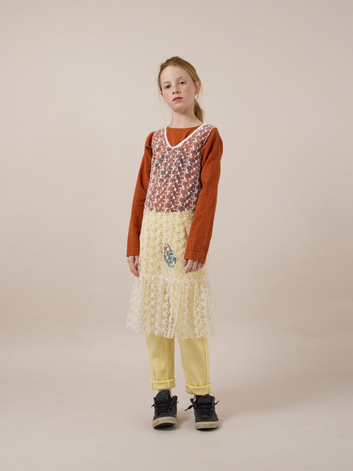 TULLE DROPPED WAIST DRESS - Image 3