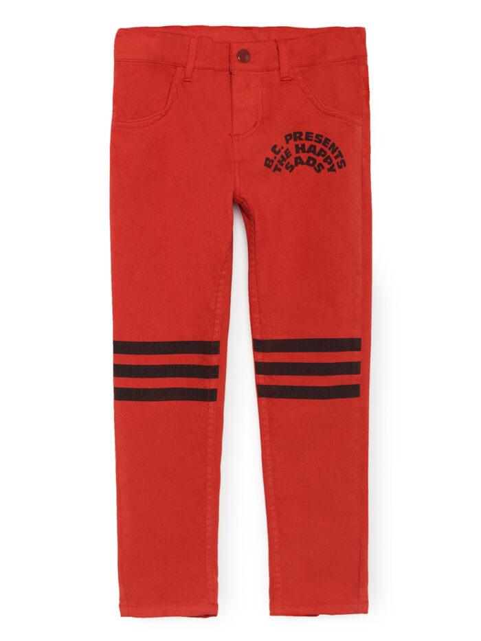 RED SLIM FIT TROUSERS - Image 1