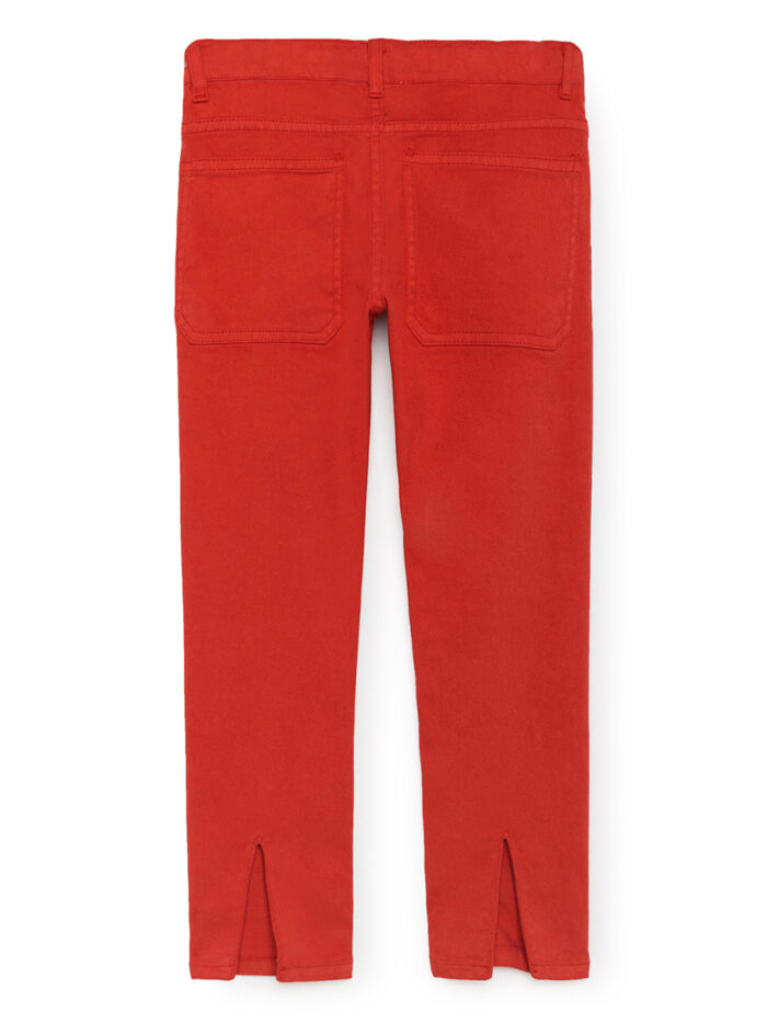 RED SLIM FIT TROUSERS - Image 3