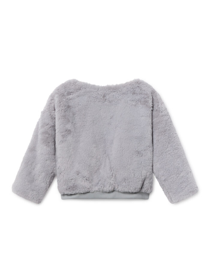 HAPPY SAD FAUX FUR SWEATSHIRT - Image 2
