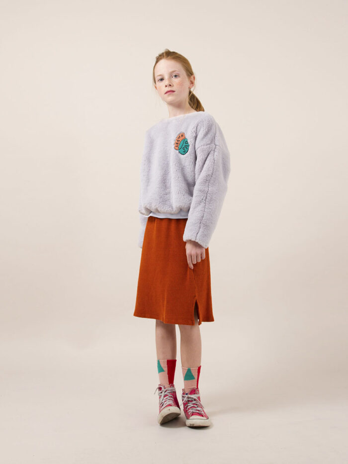 HAPPY SAD FAUX FUR SWEATSHIRT - Image 3