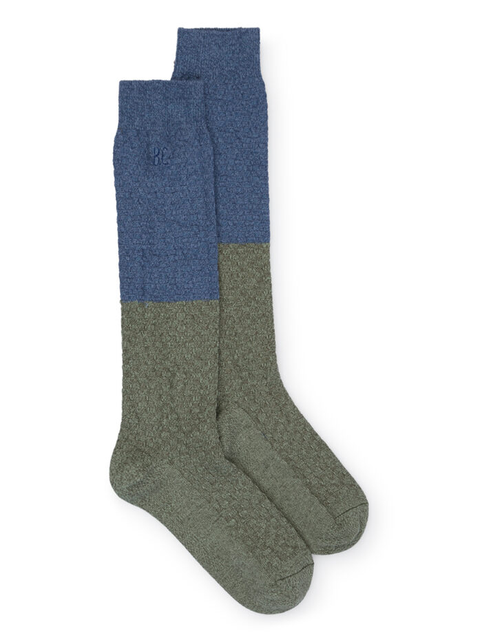 BLUE AND GREEN LONG SOCKS - Image 1