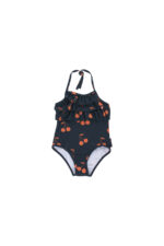 CHERRIES SWIMSUIT NAVY/RED