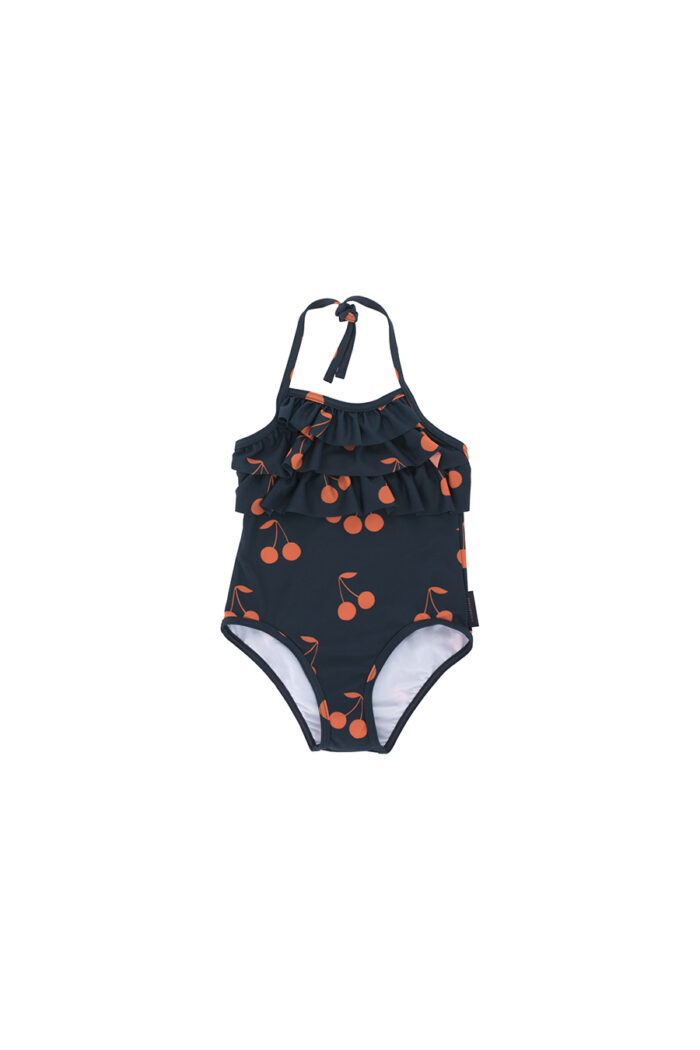 CHERRIES SWIMSUIT NAVY/RED - Image 1