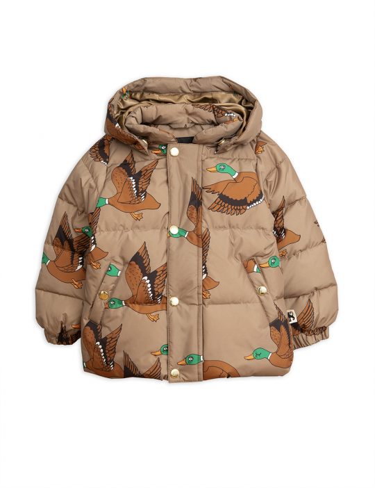 DUCKS PUFFER JACKET BROWN