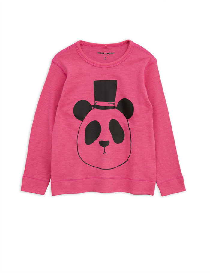 PANDA SP WOOL LS TEE CERISE - Image 1