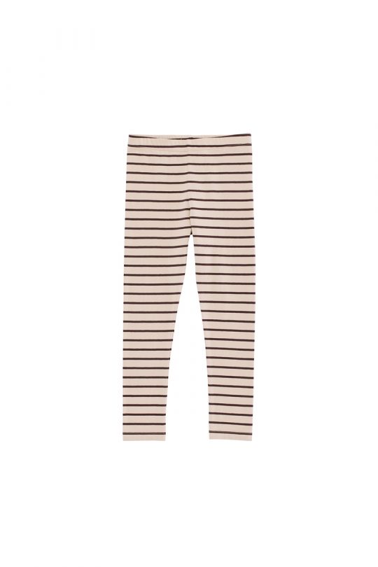 SMALL STRIPES PANT NUDE/PLUM