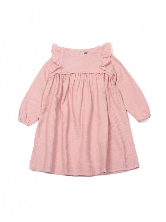FINNED DRESS GUIMAUVE
