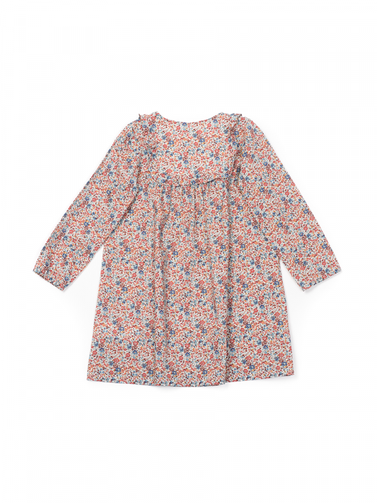 LIBERTY PATTERNED DRESS IMP BLEU