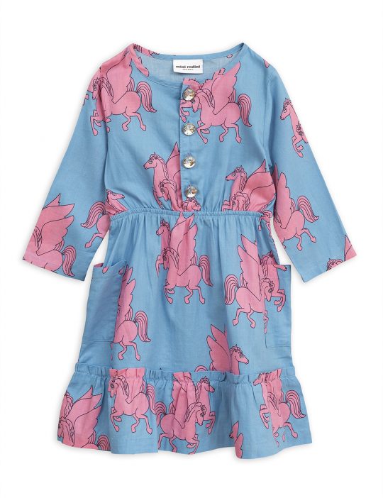 PEGASUS FLOUNCE DRESS BLUE