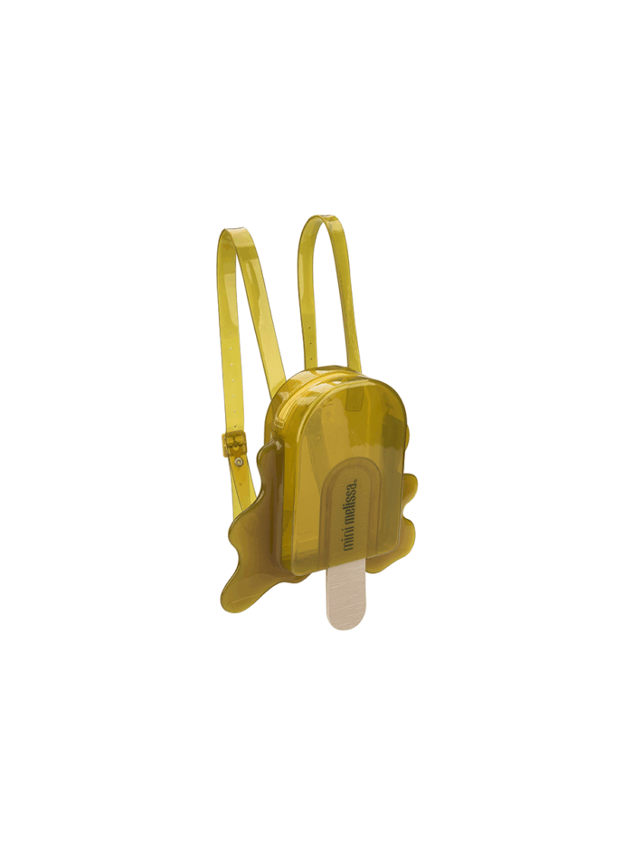 MINI BACKPACK LOLLYPOP YELLOW GLITTER - Image 1