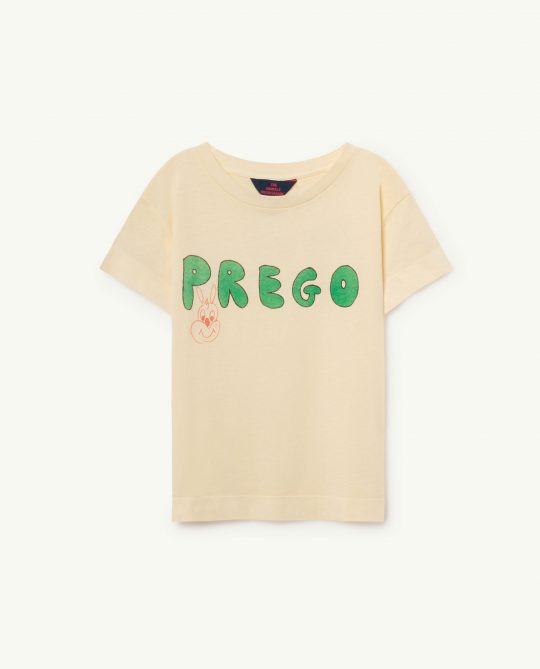 ROOSTER KIDS T-SHIRT YELLOW PREGO