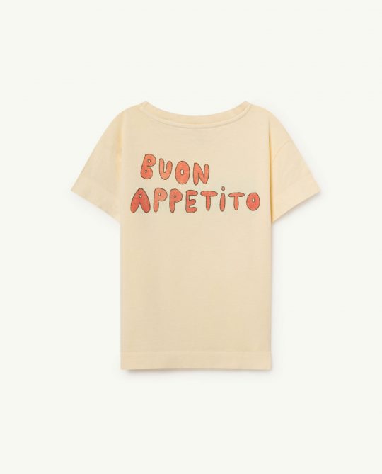ROOSTER KIDS T-SHIRT YELLOW PREGO