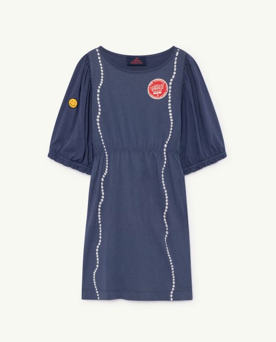 SWALLOW KIDS DRESS BLUE SHELLS