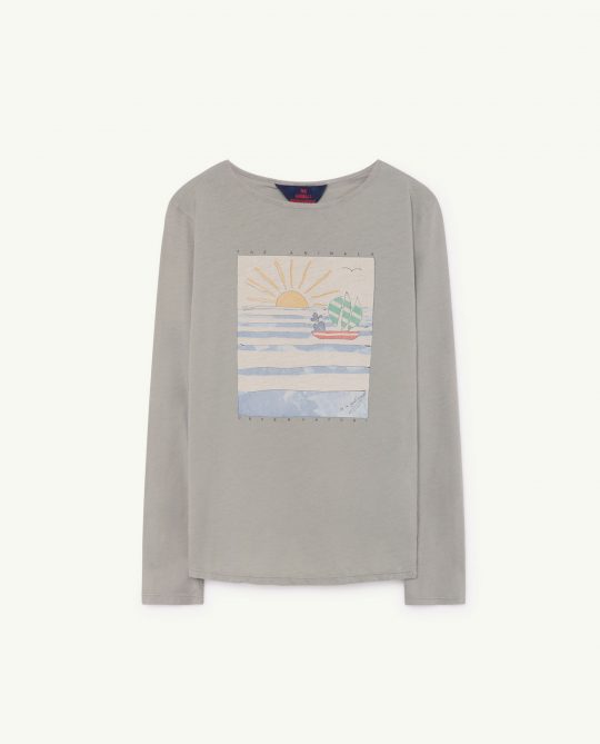 DEER KIDS T-SHIRT GREEN LANDSCAPE