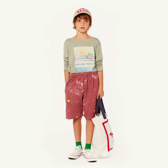 DEER KIDS T-SHIRT GREEN LANDSCAPE