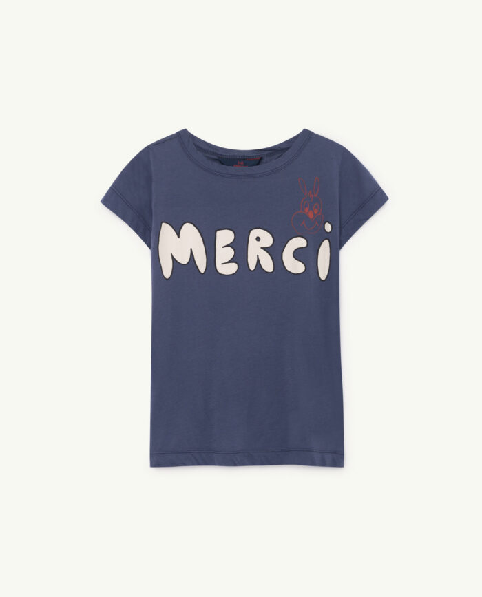 HIPPO KIDS T-SHIRT BLUE MERCI - Image 1