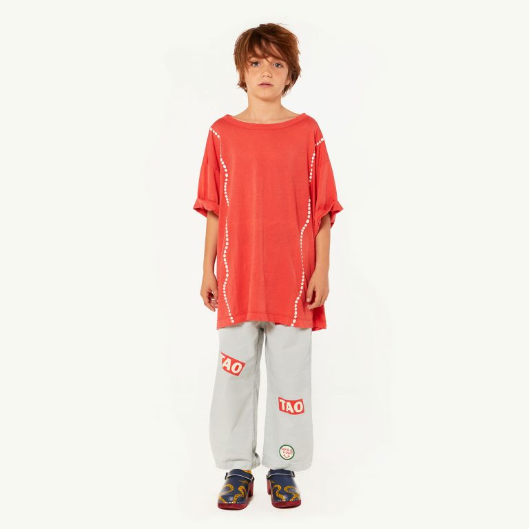 ROOSTER OVERSIZE KIDS T-SHIRT RED SHELLS