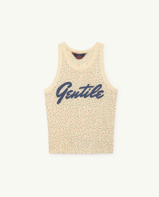 TANK FROG KIDS T-SHIRT YELLOW DOTS