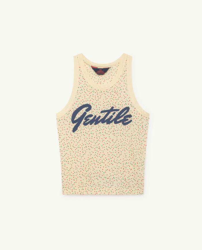 TANK FROG KIDS T-SHIRT YELLOW DOTS - Image 1