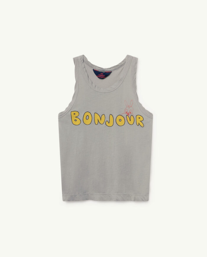 TANK FROG KIDS T-SHIRT GREEN BONJOUR - Image 1