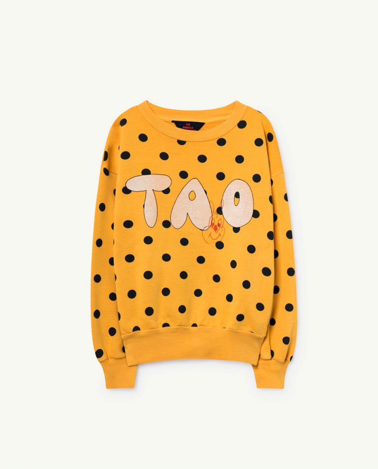 BEAR KIDS SWEATSHIRT YELLOW POLKA DOTS - Image 1