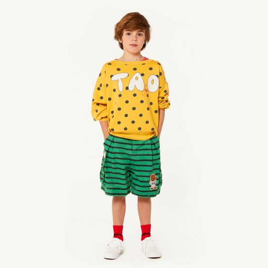 BEAR KIDS SWEATSHIRT YELLOW POLKA DOTS
