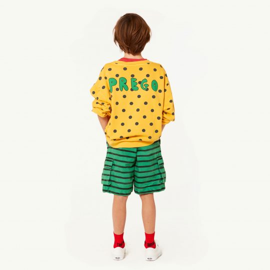 BEAR KIDS SWEATSHIRT YELLOW POLKA DOTS