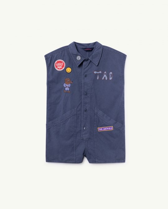 APE KIDS JUMPSUIT BLUE DOG
