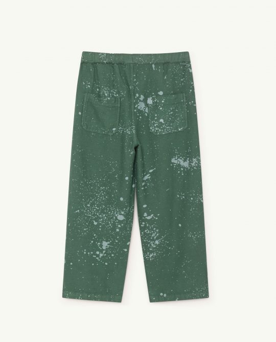 ANTELOPE KIDS PANTS GREEN SPLASHES