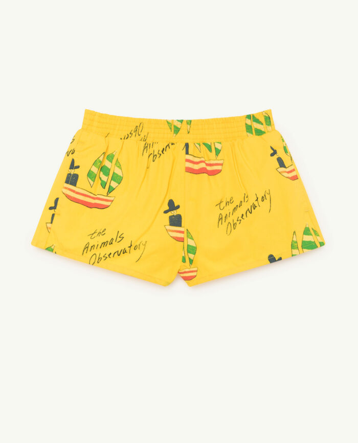 PUPPY KIDS SWIMSUIT YELLOW SHIPS - Image 1