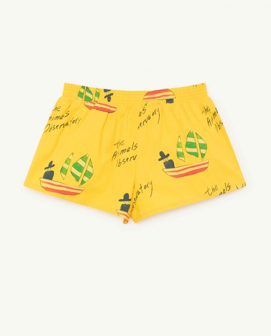PUPPY KIDS SWIMSUIT YELLOW SHIPS