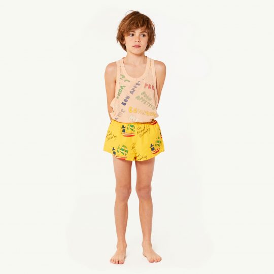 PUPPY KIDS SWIMSUIT YELLOW SHIPS
