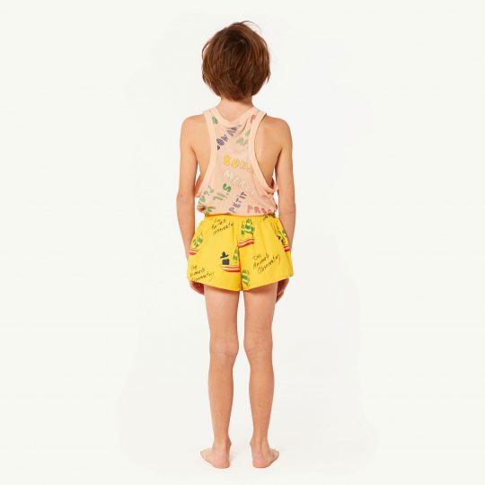 PUPPY KIDS SWIMSUIT YELLOW SHIPS