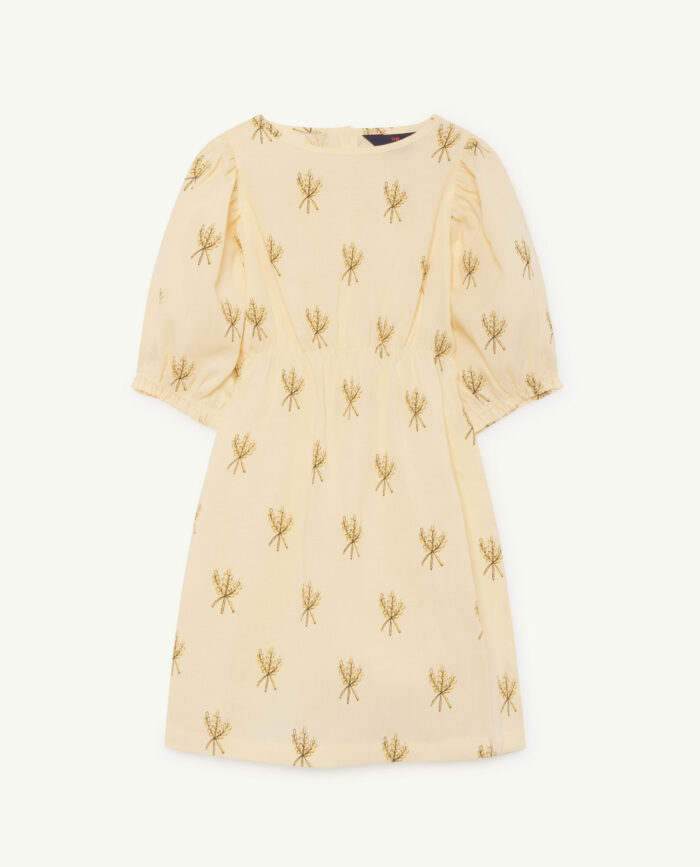 SWALLOW KIDS DRESS YELLOW WHEAT - Image 1