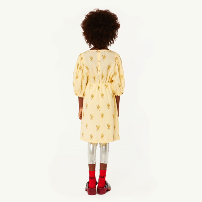 SWALLOW KIDS DRESS YELLOW WHEAT - Image 6