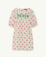 SWALLOW KIDS DRESS WHITE POLKA DOTS