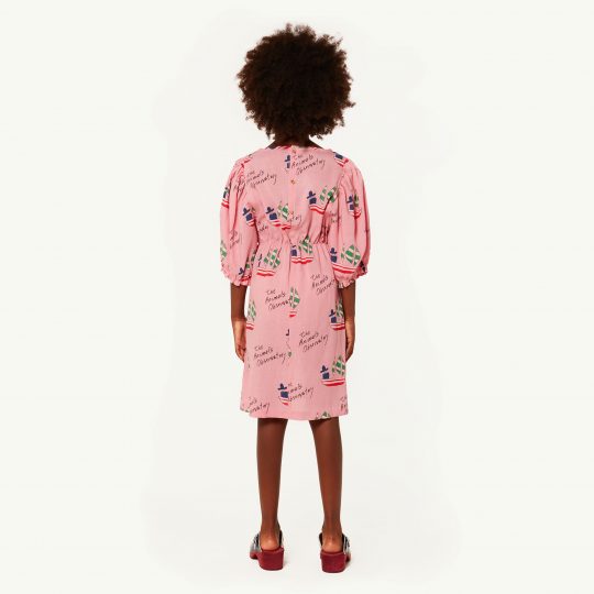SWALLOW KIDS DRESS PINK SHIPS