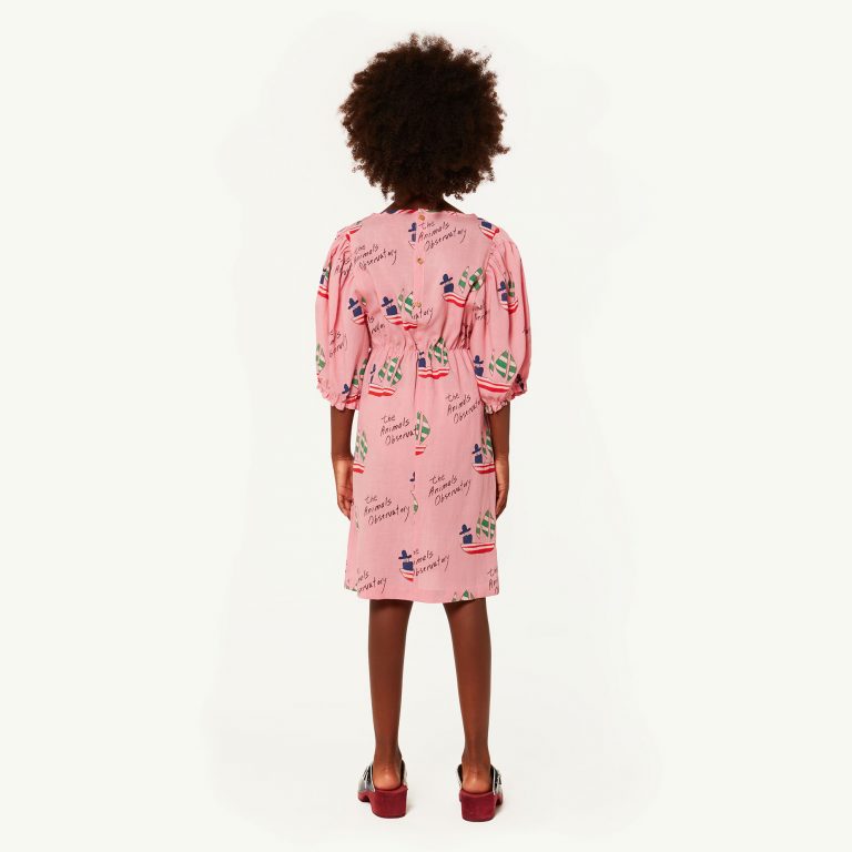 SWALLOW KIDS DRESS PINK SHIPS - Image 5
