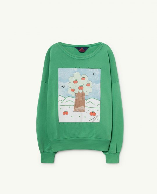 BIG BEAR KIDS SWEATSHIRT GREEN LANDSCAPE