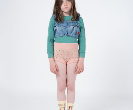 FLOWERS KNITTED CULOTTE