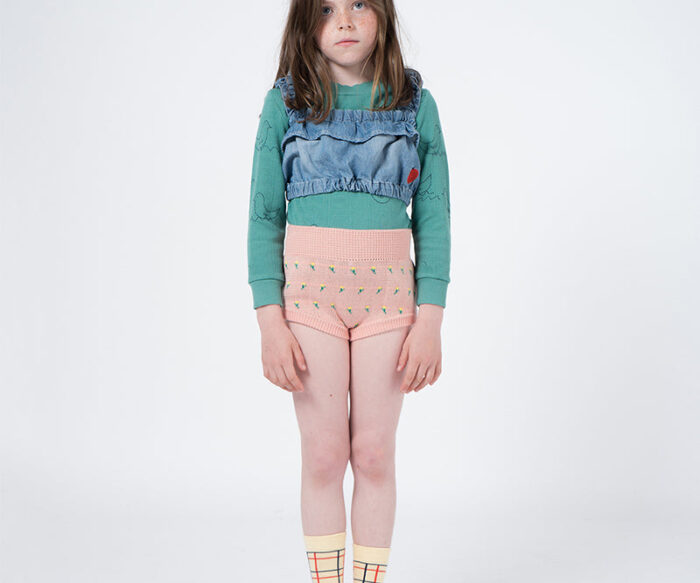 FLOWERS KNITTED CULOTTE - Image 1