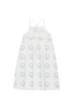HAPPY FACE CROSS BACK DRESS OFF WHITE ULTRAMARINE - Image 2