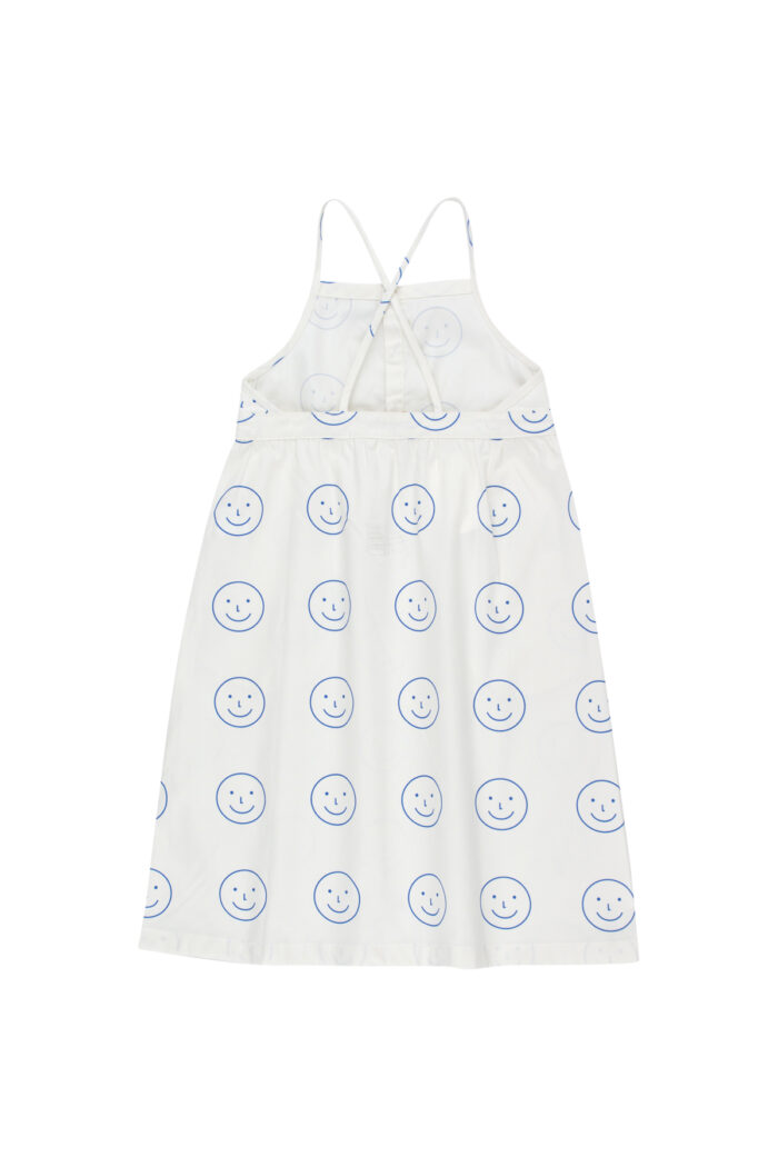 HAPPY FACE CROSS BACK DRESS OFF WHITE ULTRAMARINE - Image 2