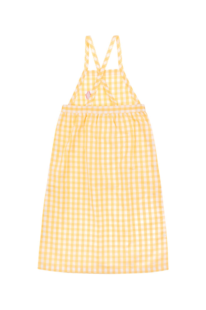 CHECK DRESS OFF WHITE CANARY - Image 2